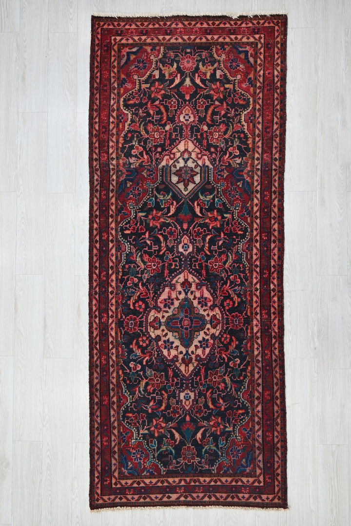 blue Runner rug 3' 5" x 10' 11"
