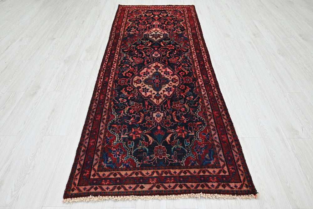 blue Runner rug 3' 5" x 10' 11"