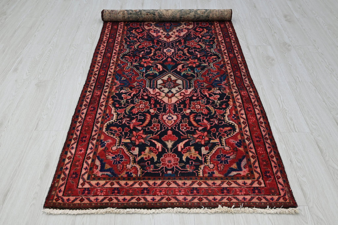 blue Runner rug 3' 5" x 10' 11"