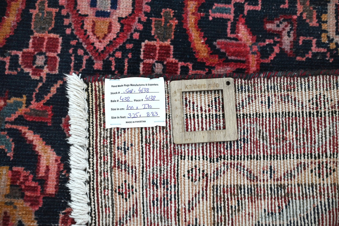 blue Runner rug 3' 5" x 10' 11"
