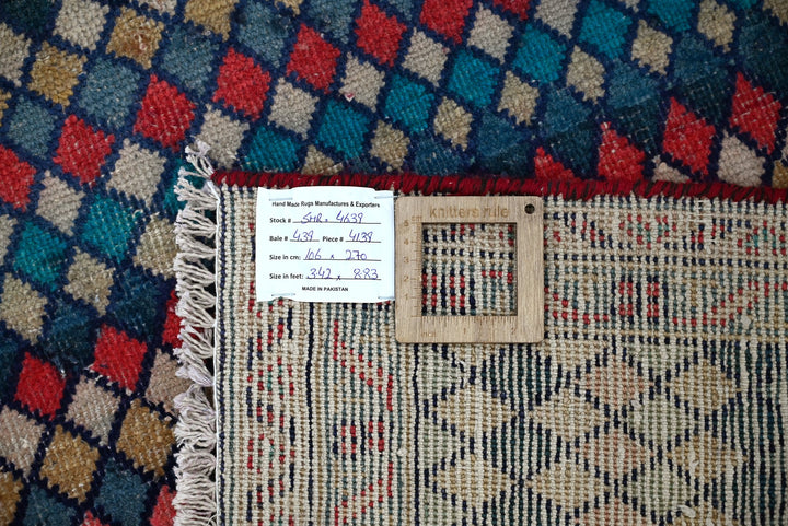 blue Runner rug 3' 6" x 8' 10"