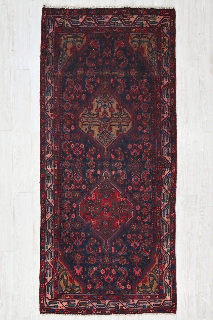 blue Medium rug 3' 2" x 7' 0"