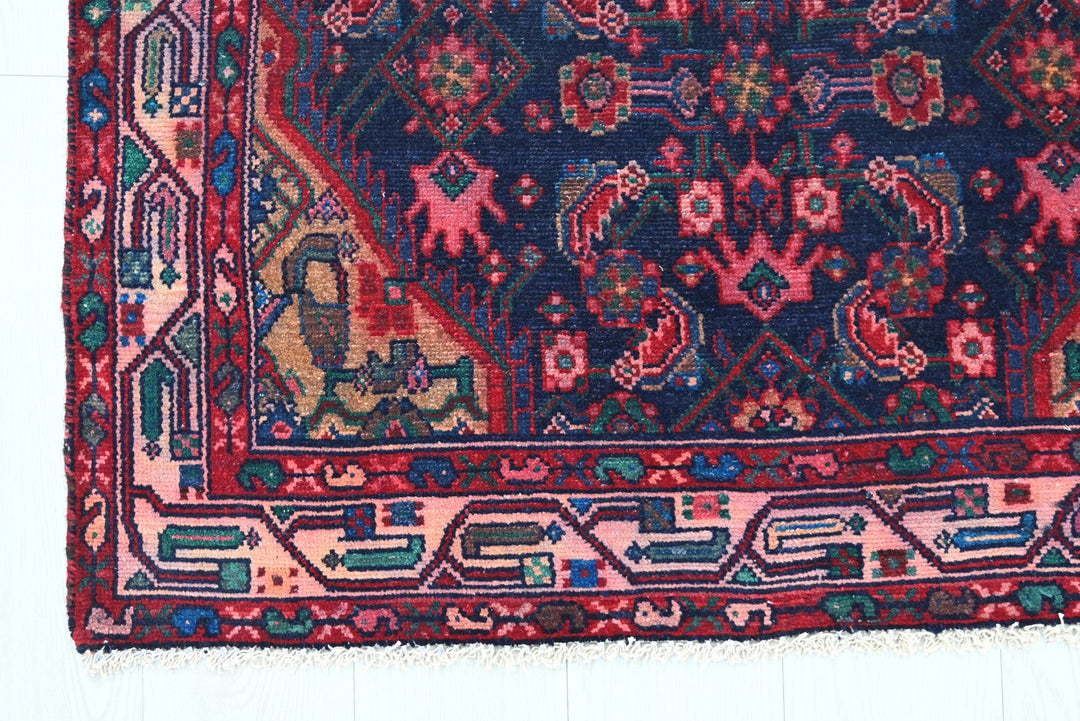 blue Medium rug 3' 2" x 7' 0"