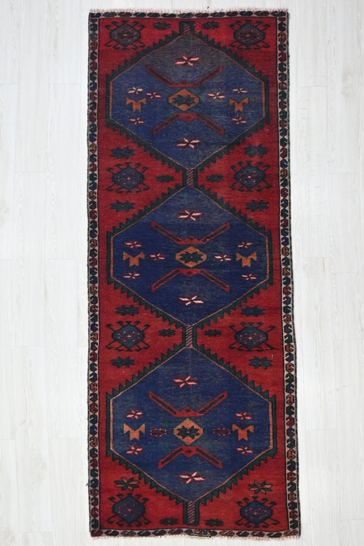 red Runner rug 3' 2" x 8' 9"