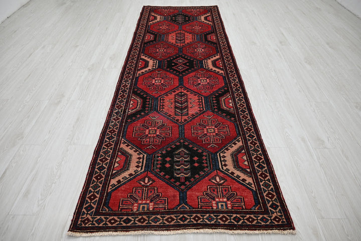 red Runner rug 3' 4" x 9' 11"