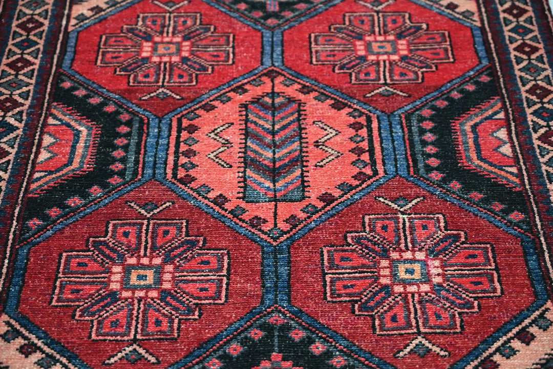 red Runner rug 3' 4" x 9' 11"
