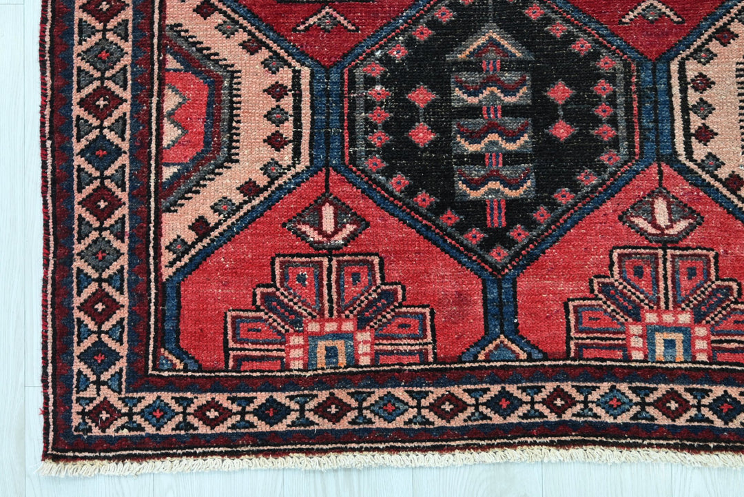 red Runner rug 3' 4" x 9' 11"