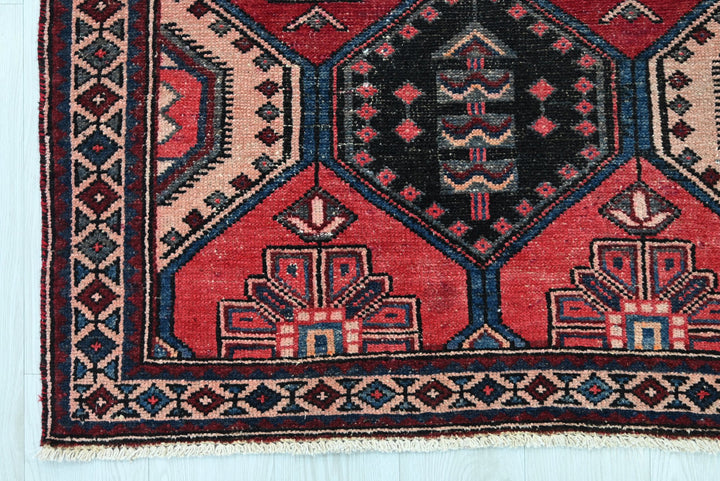 red Runner rug 3' 4" x 9' 11"