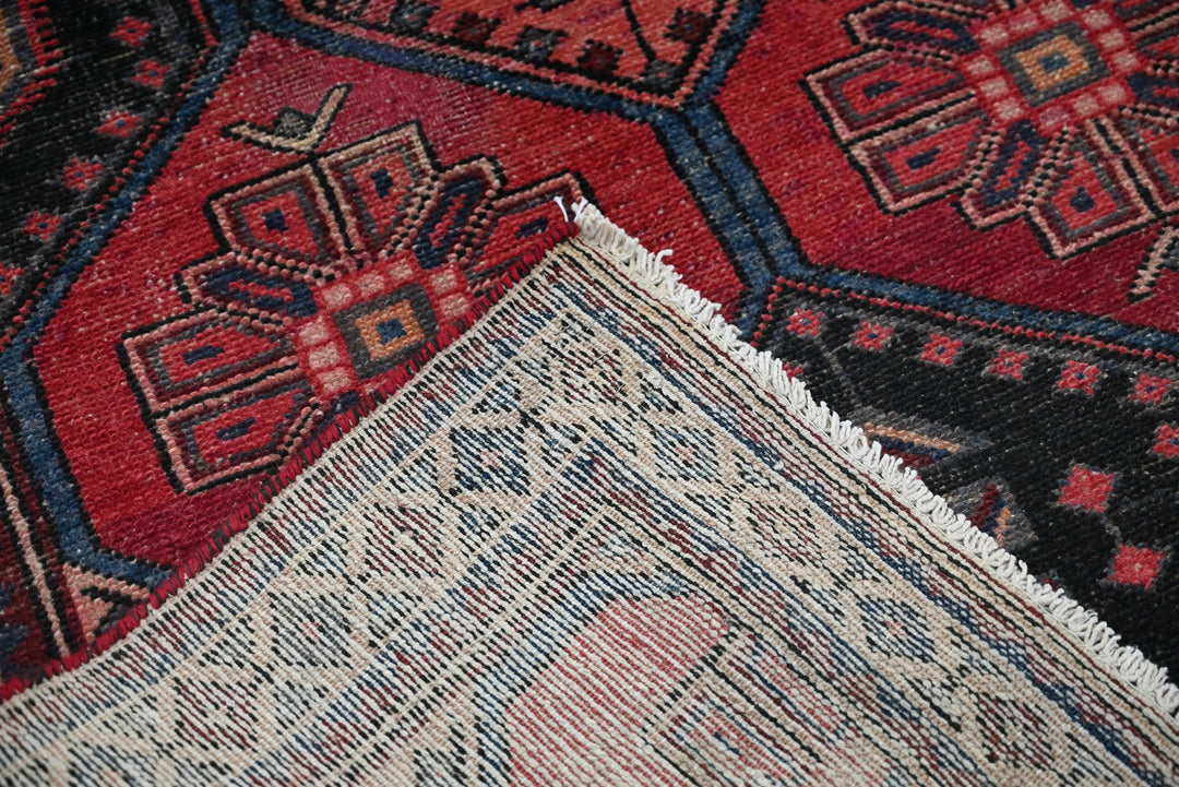 red Runner rug 3' 4" x 9' 11"