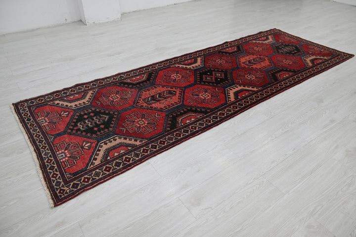 red Runner rug 3' 4" x 9' 11"