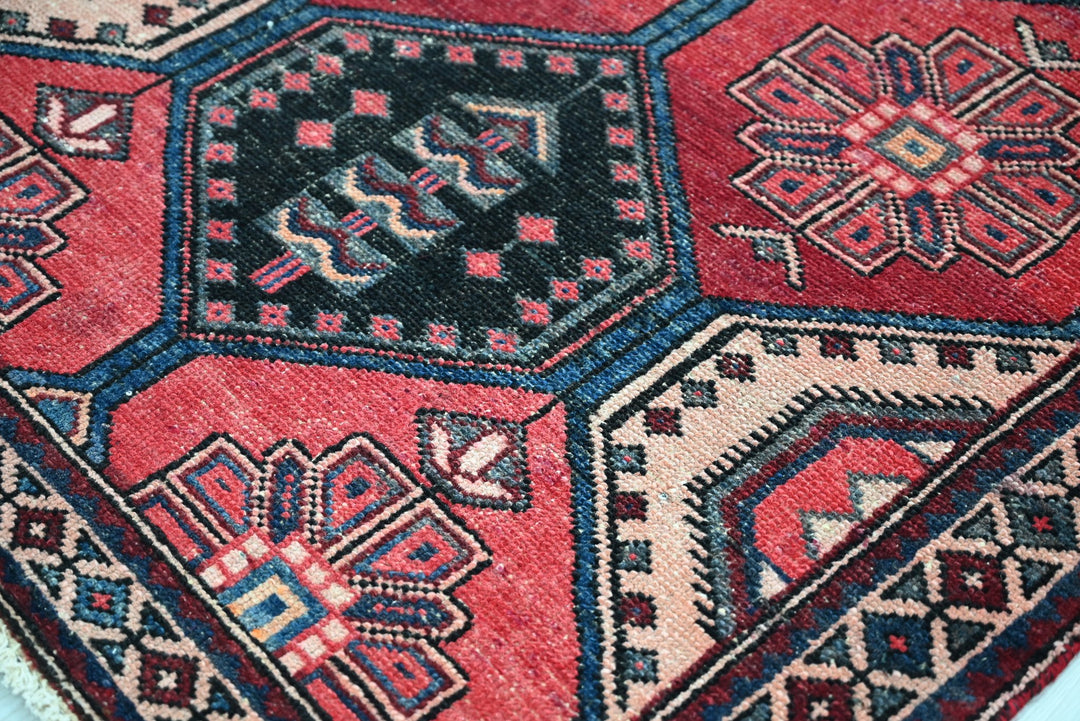 red Runner rug 3' 4" x 9' 11"