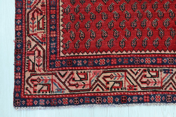 red Runner rug 3' 3" x 8' 1"