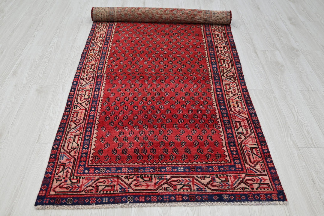red Runner rug 3' 3" x 8' 1"