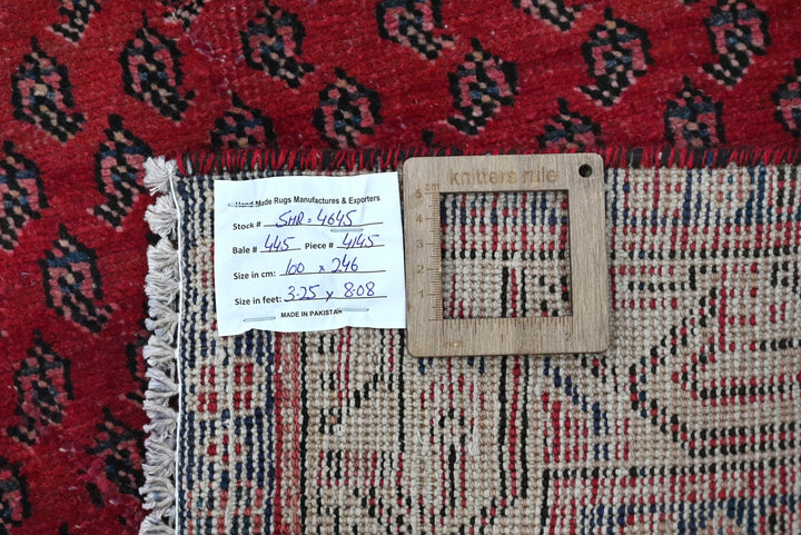 red Runner rug 3' 3" x 8' 1"