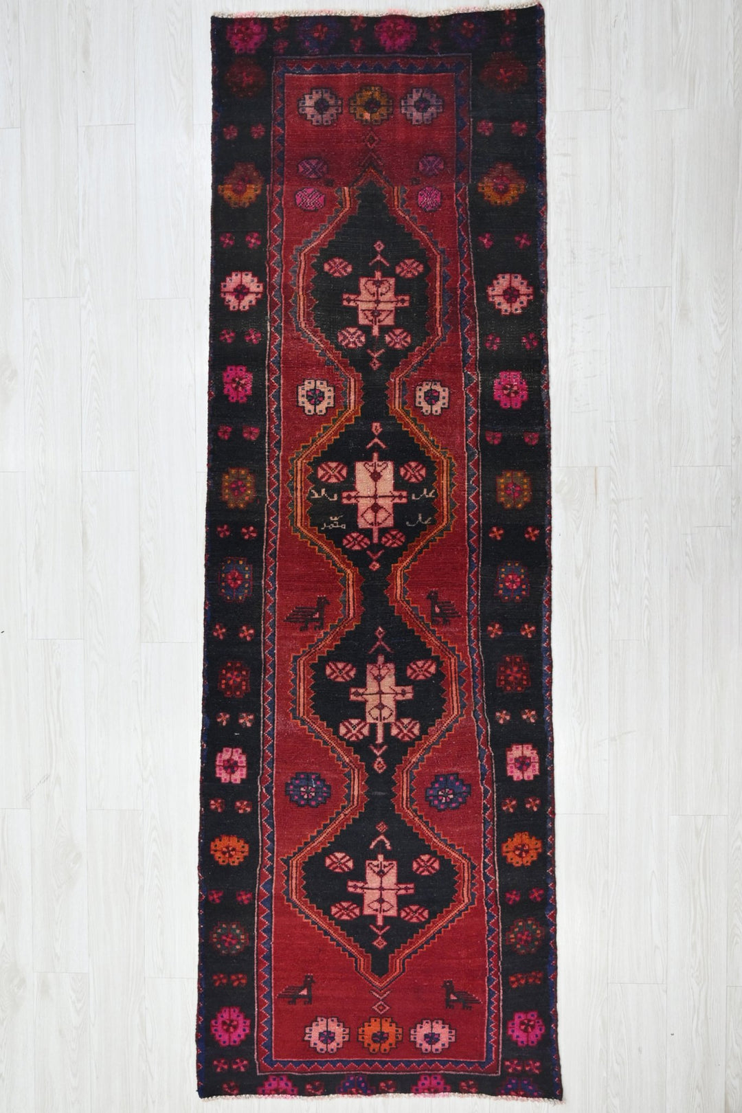 black Runner rug 2' 11" x 9' 4"