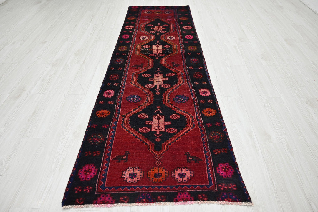 black Runner rug 2' 11" x 9' 4"