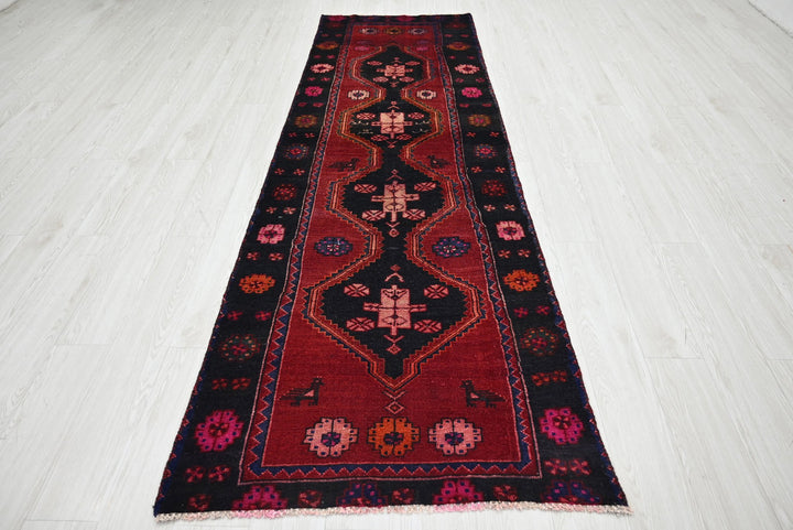 black Runner rug 2' 11" x 9' 4"