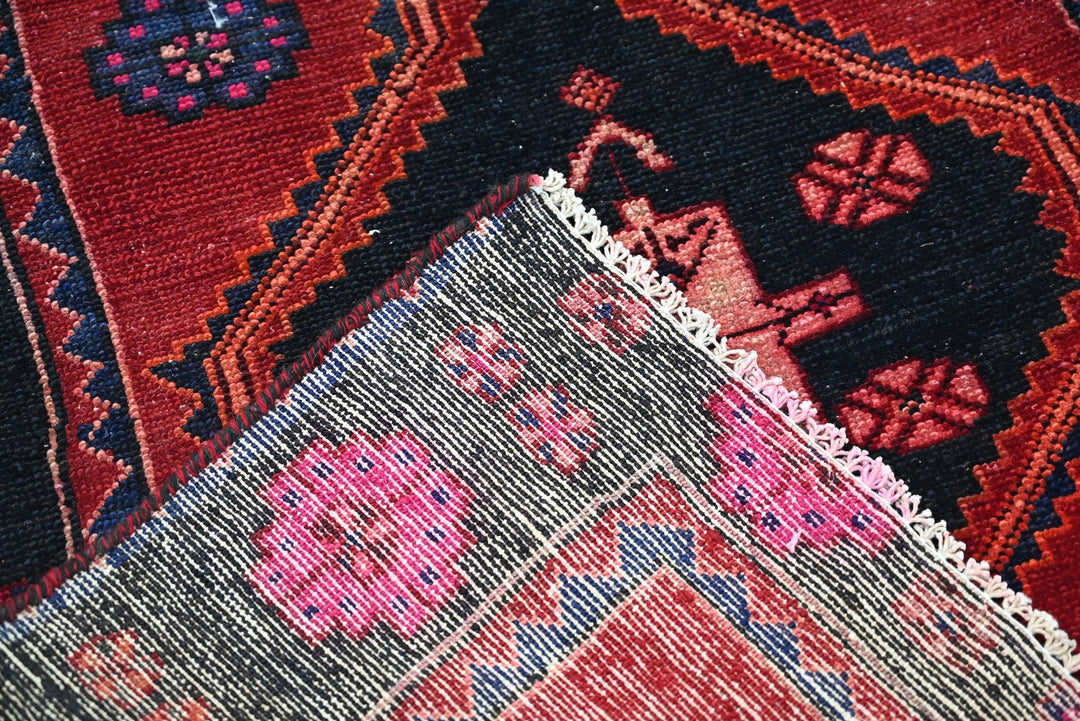 black Runner rug 2' 11" x 9' 4"