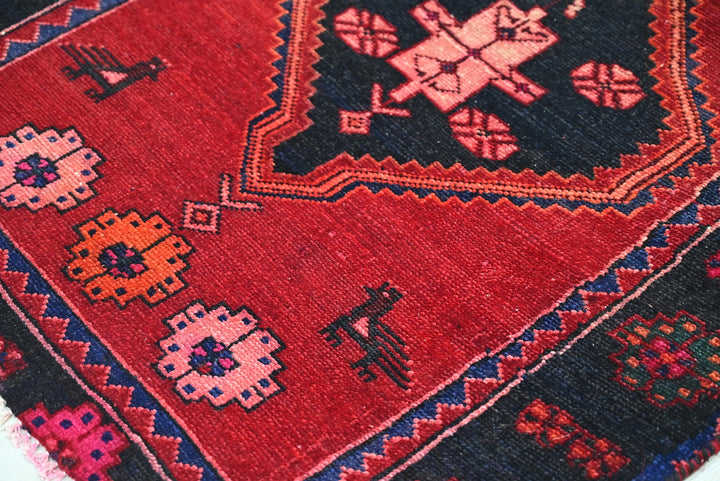 black Runner rug 2' 11" x 9' 4"