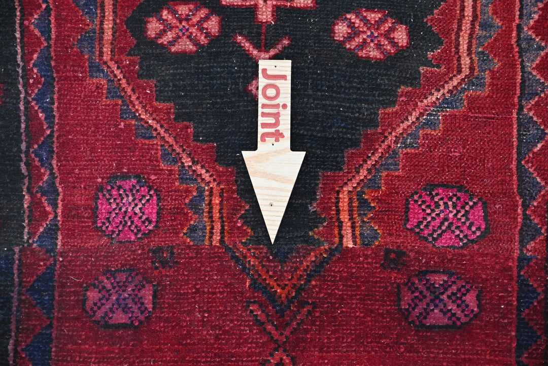 black Runner rug 2' 11" x 9' 4"