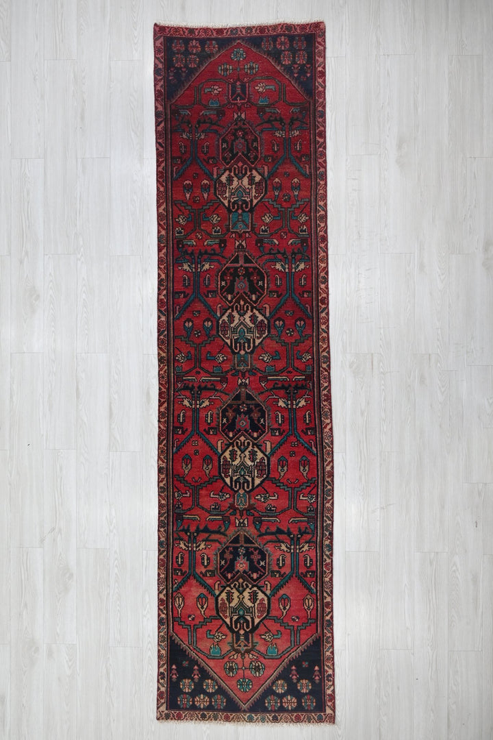 red Runner rug 2' 6" x 10' 8"