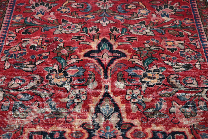 red Runner rug 3' 7" x 9' 10"