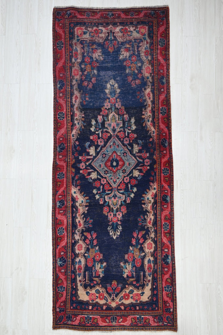 blue Runner rug 3' 7" x 9' 6"
