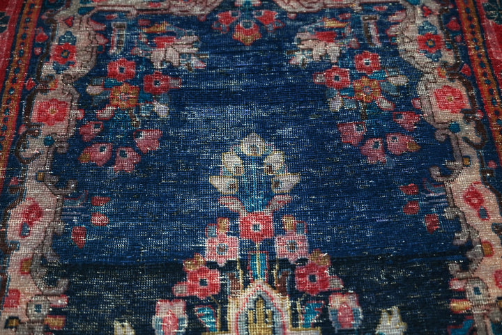 blue Runner rug 3' 7" x 9' 6"
