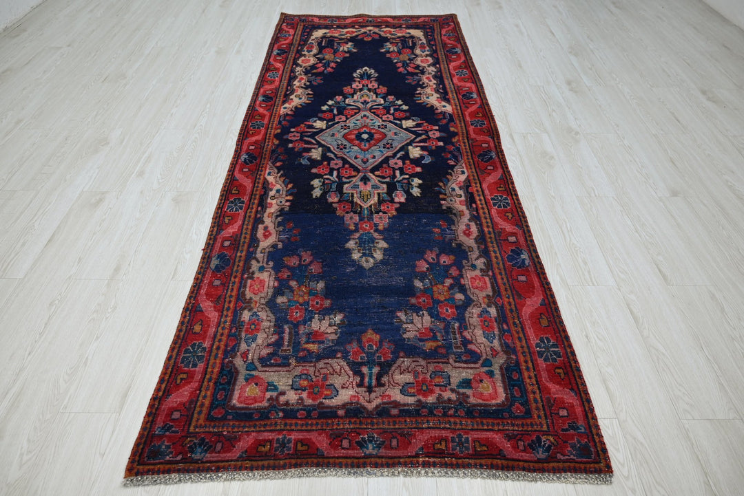 blue Runner rug 3' 7" x 9' 6"