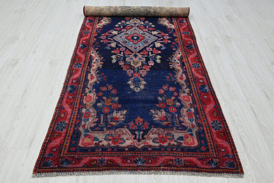 blue Runner rug 3' 7" x 9' 6"