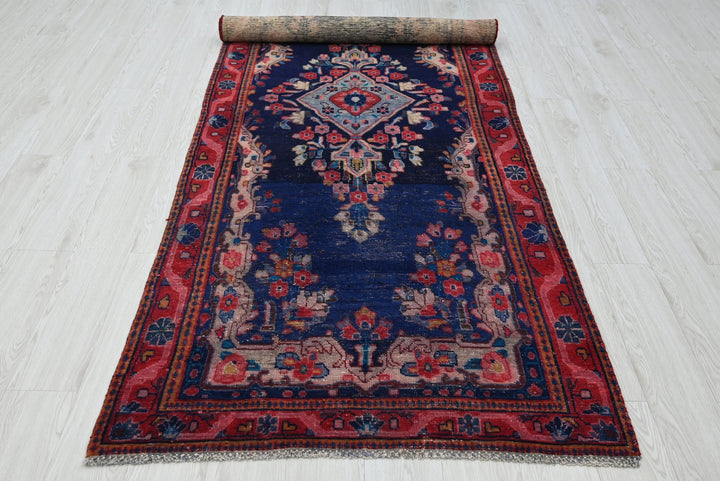 blue Runner rug 3' 7" x 9' 6"