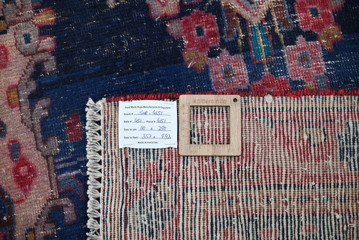 blue Runner rug 3' 7" x 9' 6"