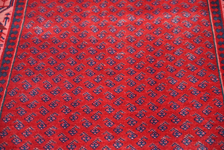 red Runner rug 3' 4" x 10' 2"