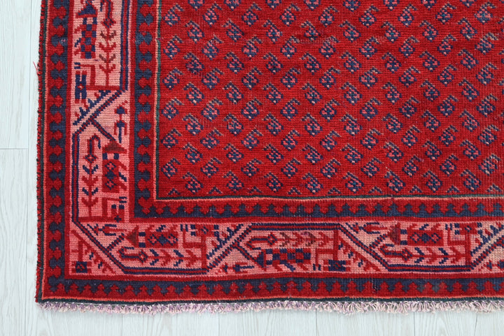 red Runner rug 3' 4" x 10' 2"
