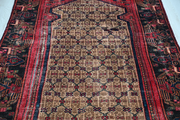 brown Runner rug 3' 9" x 10' 0"