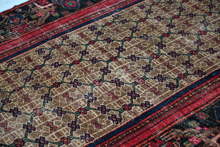 brown Runner rug 3' 9" x 10' 0"