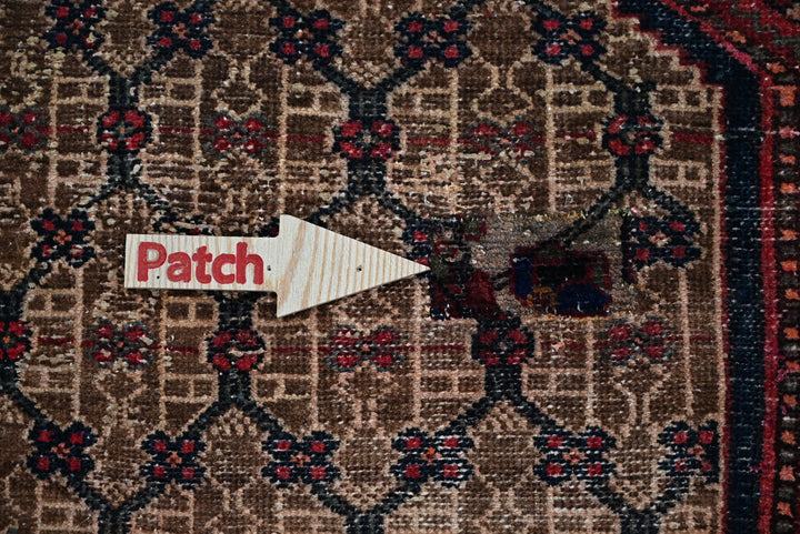 brown Runner rug 3' 9" x 10' 0"