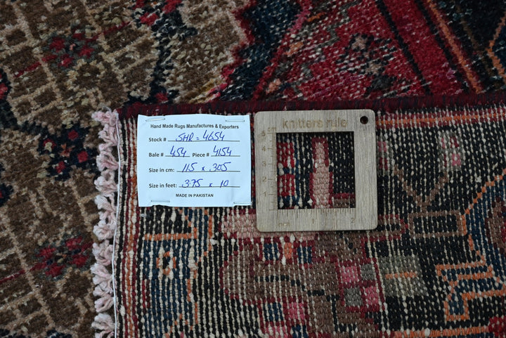 brown Runner rug 3' 9" x 10' 0"