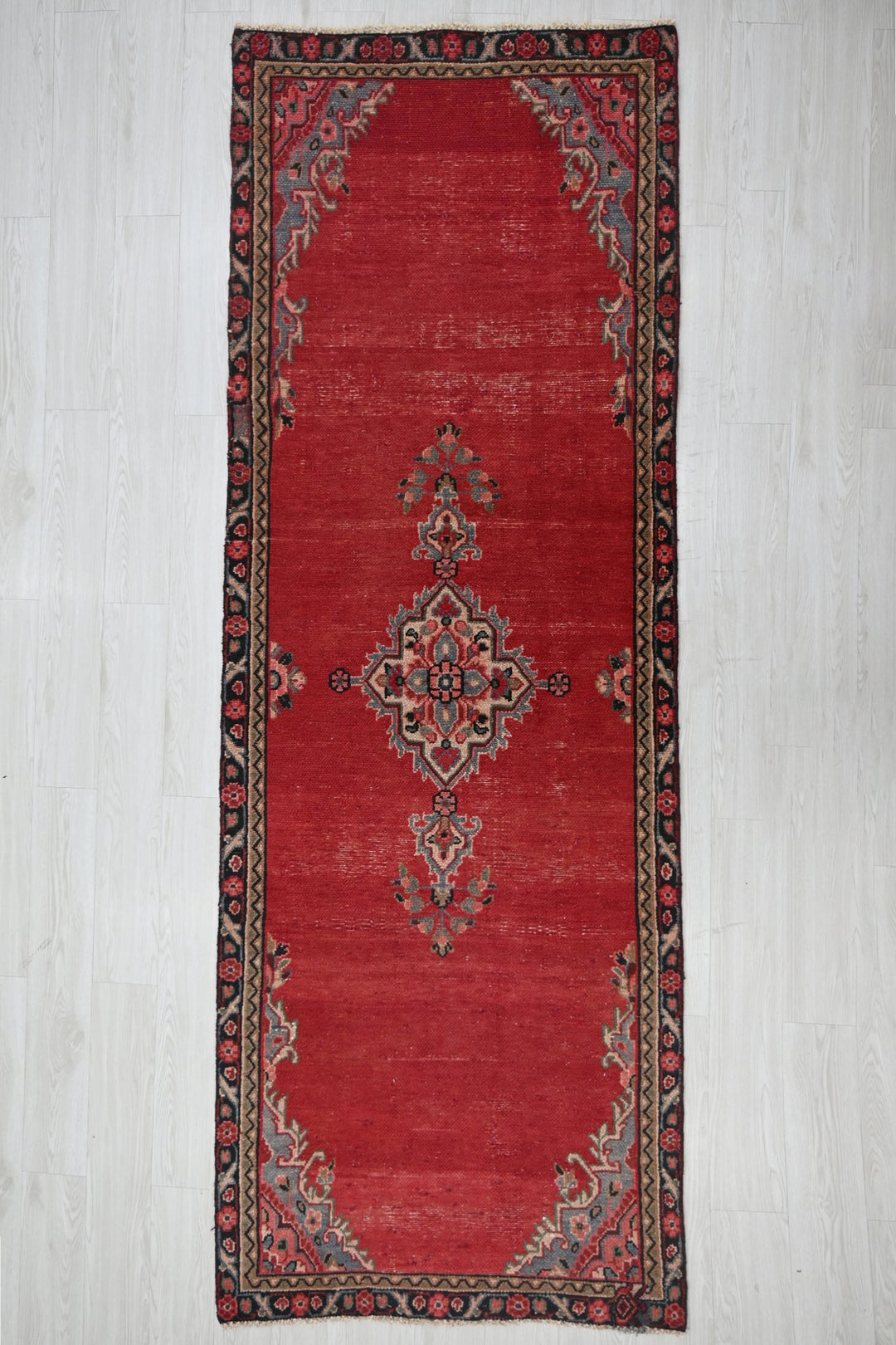 red Runner rug 3' 3" x 9' 8"