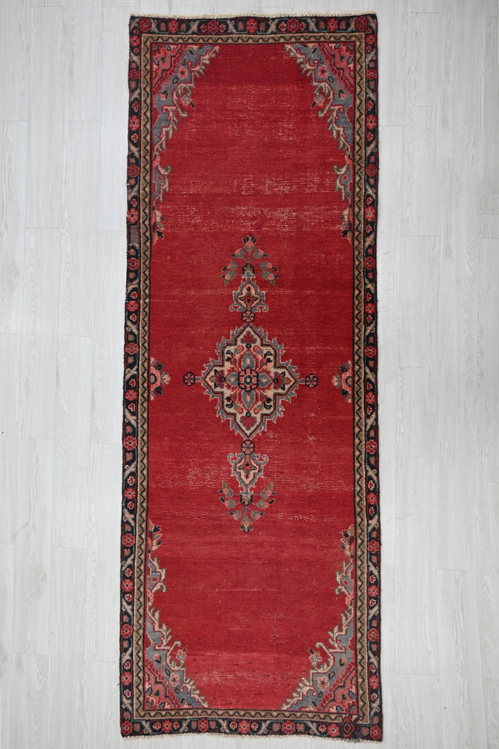 red Runner rug 3' 3" x 9' 8"