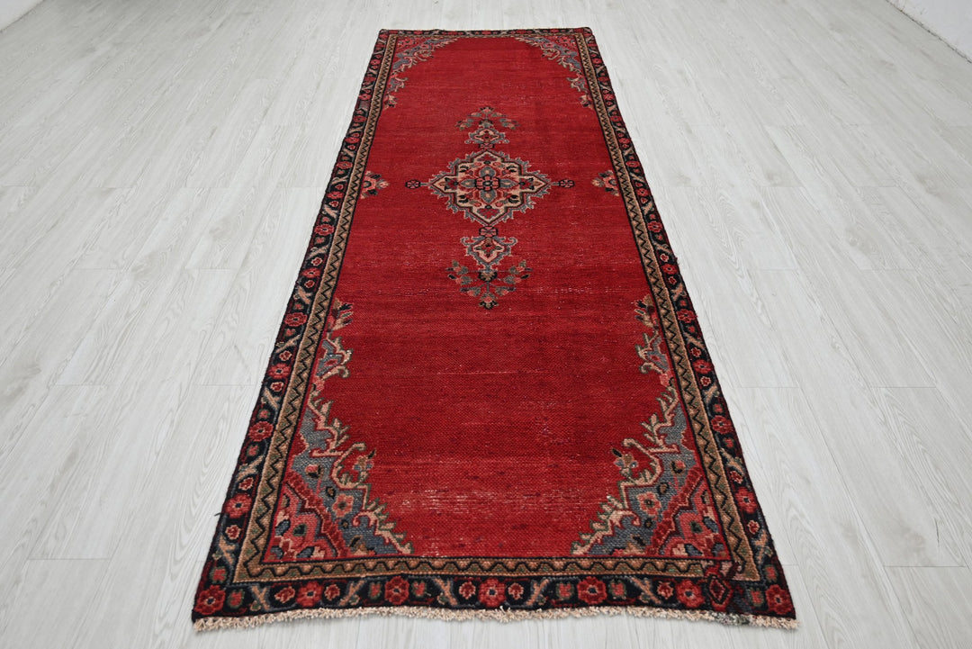 red Runner rug 3' 3" x 9' 8"