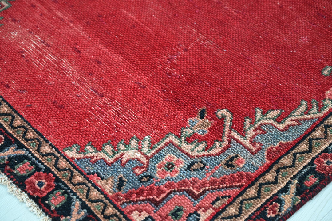 red Runner rug 3' 3" x 9' 8"