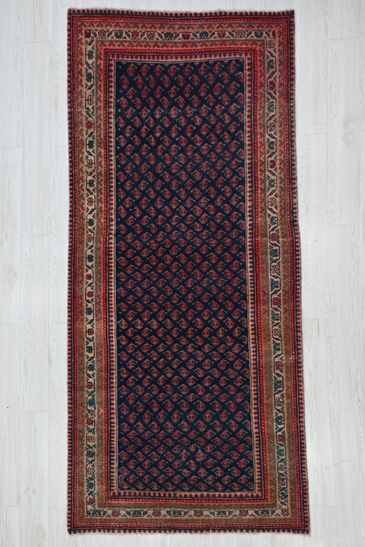 blue Medium rug 3' 8" x 8' 4"
