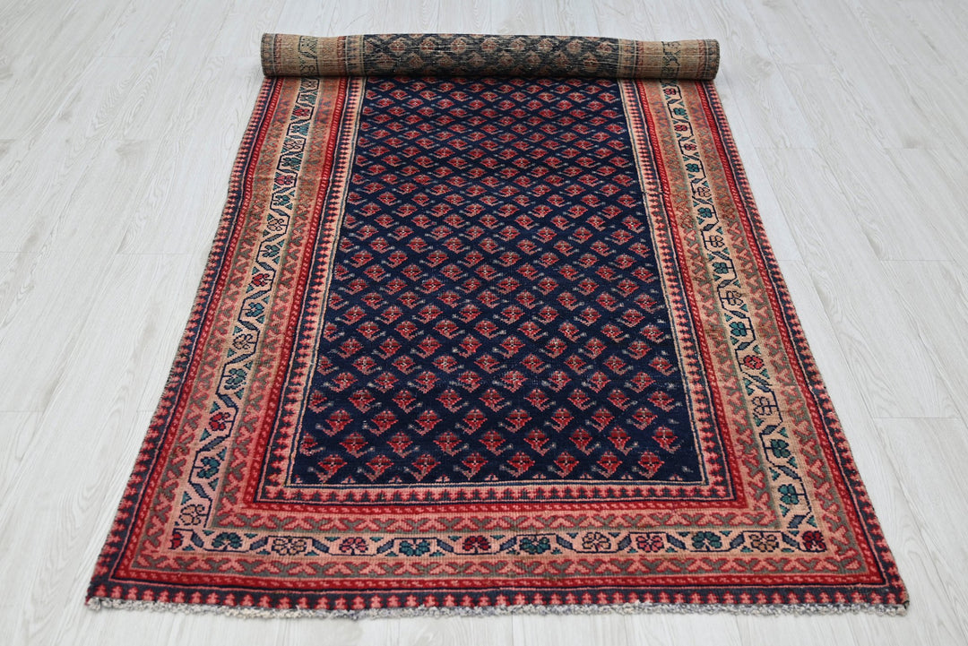 blue Medium rug 3' 8" x 8' 4"