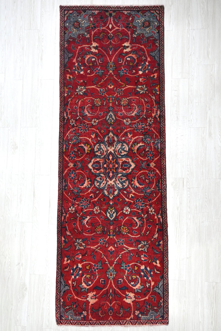 red Runner rug 3' 1" x 9' 6"
