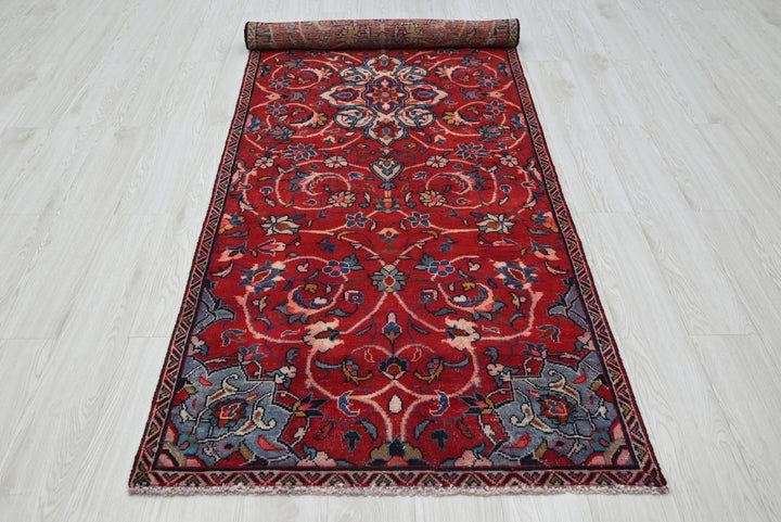 red Runner rug 3' 1" x 9' 6"