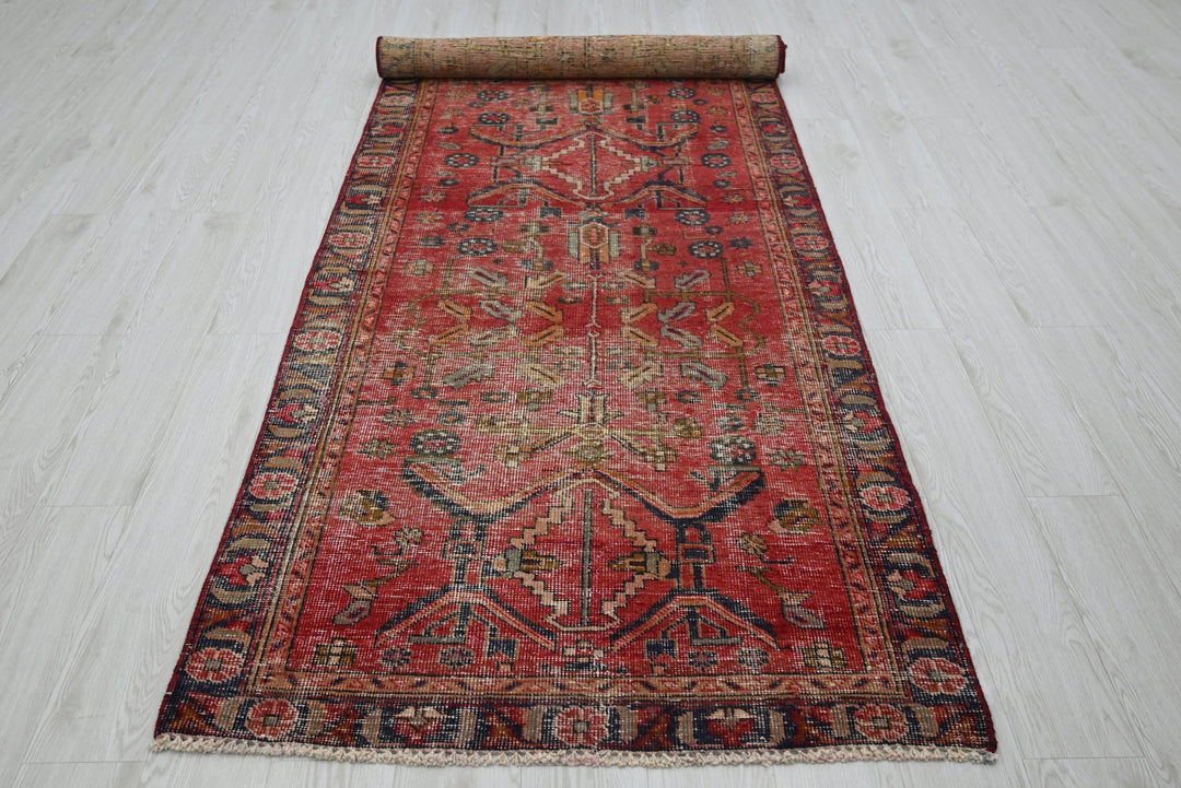 red Runner rug 3' 6" x 10' 2"