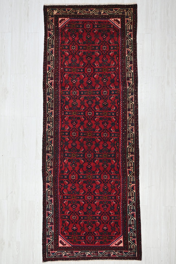 red Runner rug 3' 4" x 9' 0"