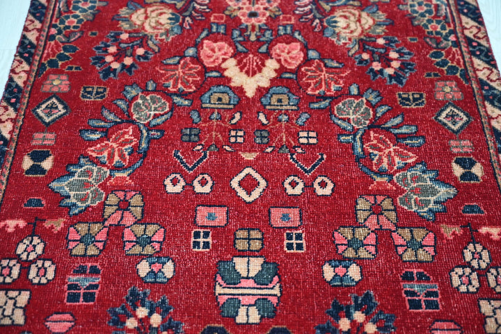 red Runner rug 3' 1" x 9' 0"