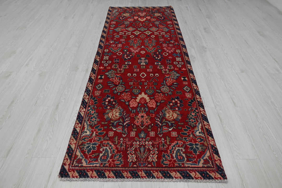 red Runner rug 3' 1" x 9' 0"